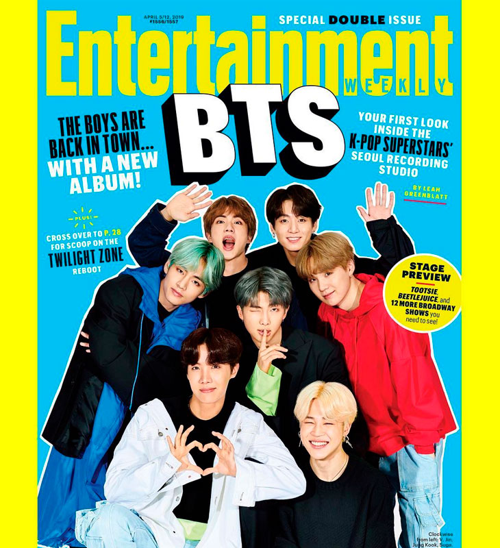BTS estrela capa de revista norte-americana