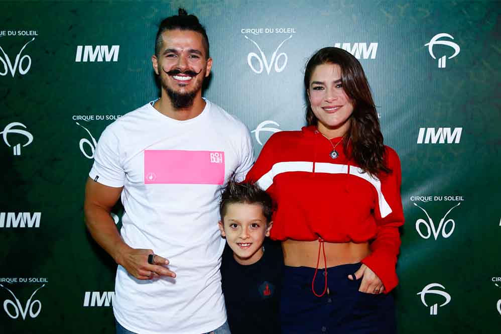 Bruno Lopes, Priscila Fantin e o filho da atriz, Romeu