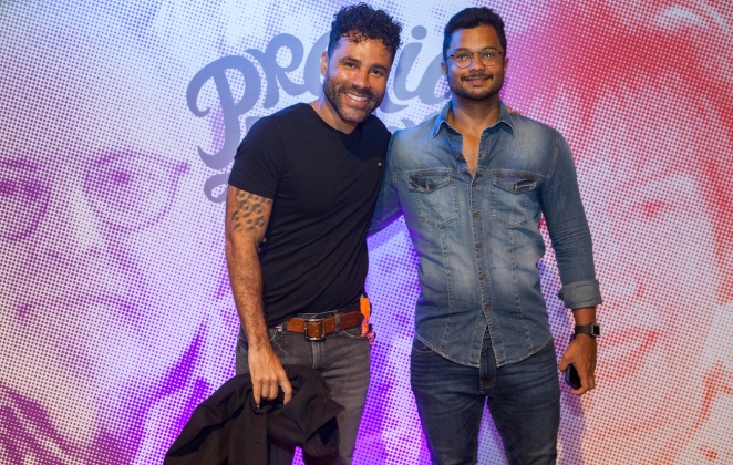 Rodrigo Santana e Junior Figueiredo estiveram presentes no Prêmio do Humor