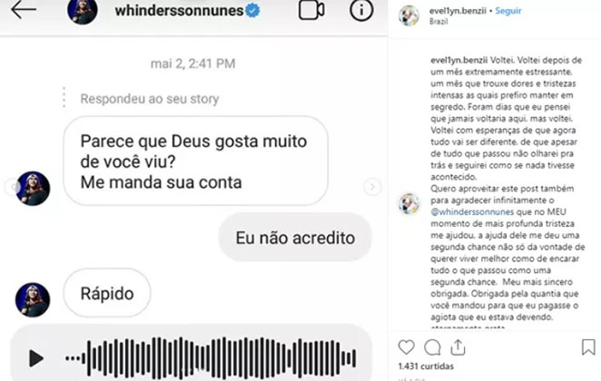 Whindersson Nunes paga dívida de fã