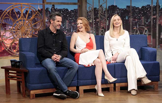 Simon Kimberg, Jessica Chastain e Sophie Turner