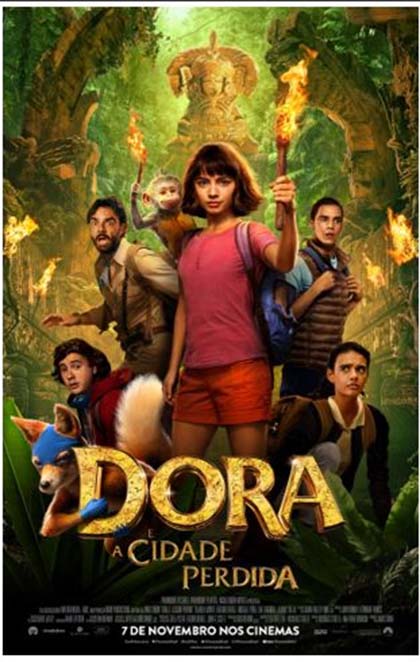 Novo p^ster do filme live action de Dora, a Aventureira