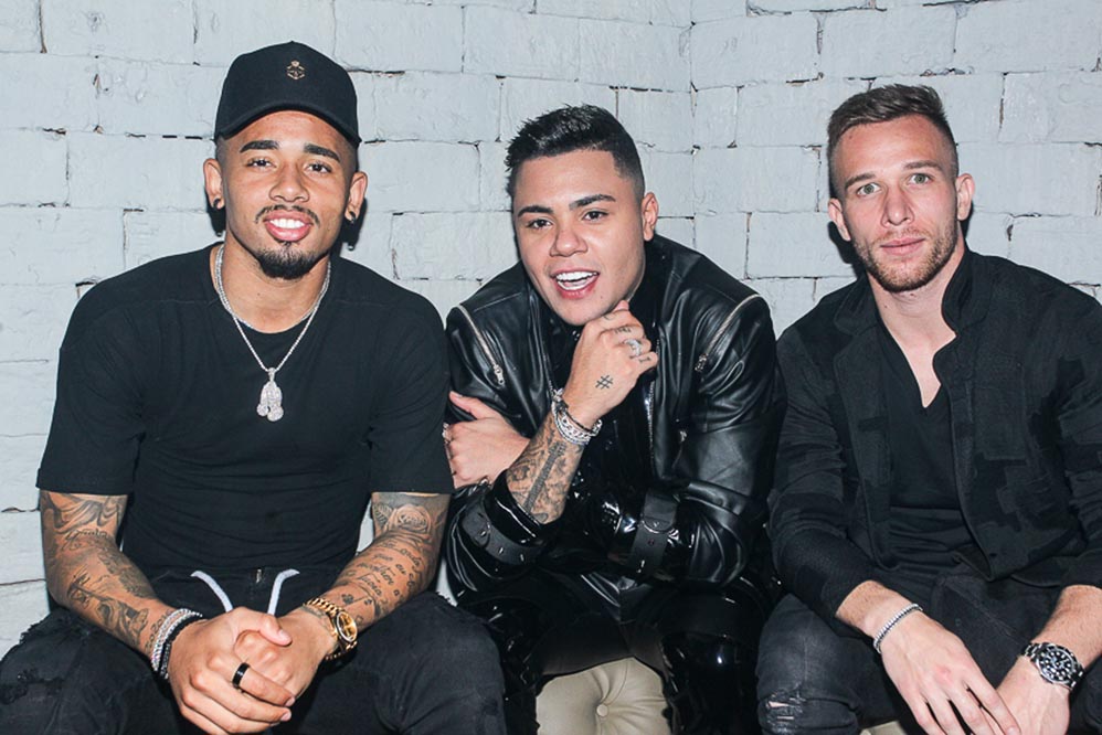 Gabriel Jesus, Felipe Araújo e Arthur Mello