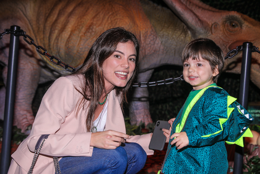 Bruna Hamu com o filho Julio