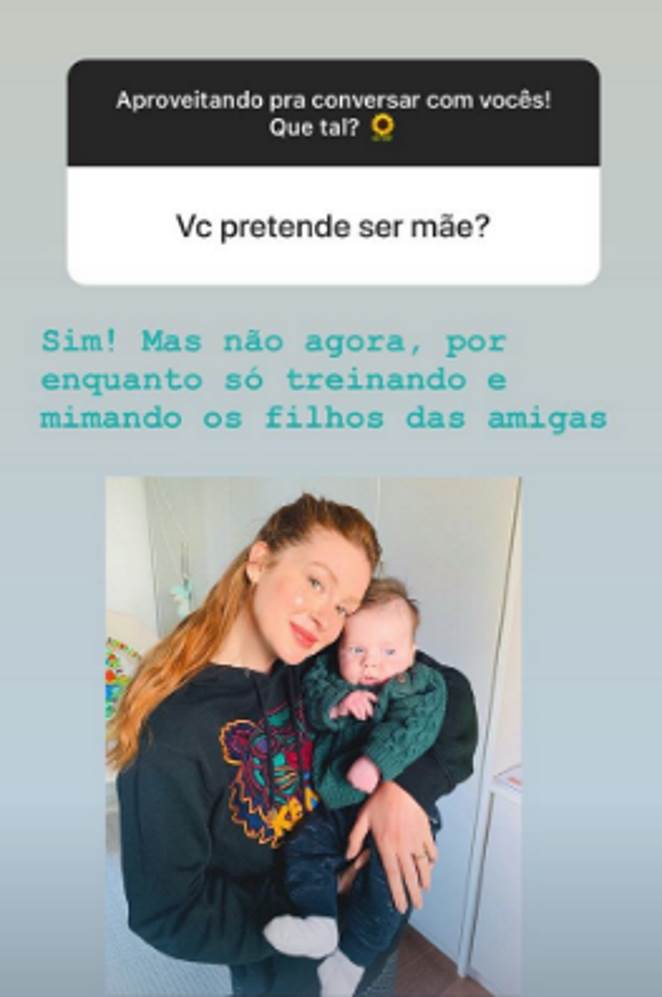 Marina Ruy Barbosa revela se pretende ser mãe em breve