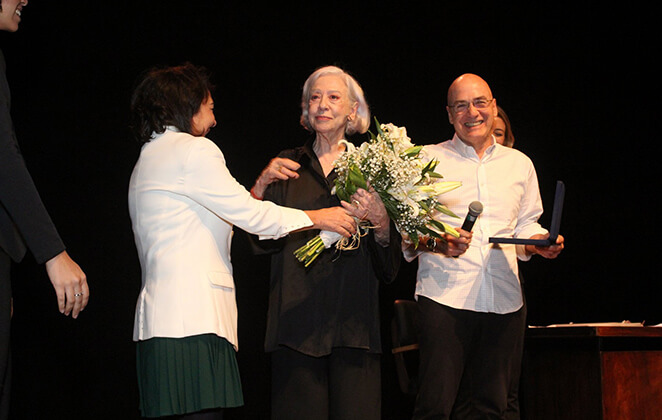 Fernanda Montenegro recebe homenagem no Teatro Sesc Ginástico, Rio de Janeiro