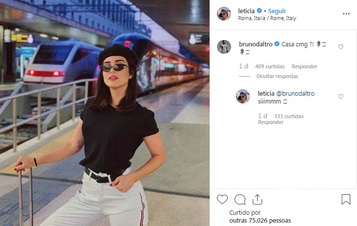 Leticia Almeida é pedida em casamento em rede social