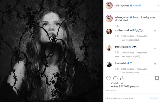 Selena Gomez começou a publicar algumas fotos enigmáticas que podem significar o lançamento de novo trabalho