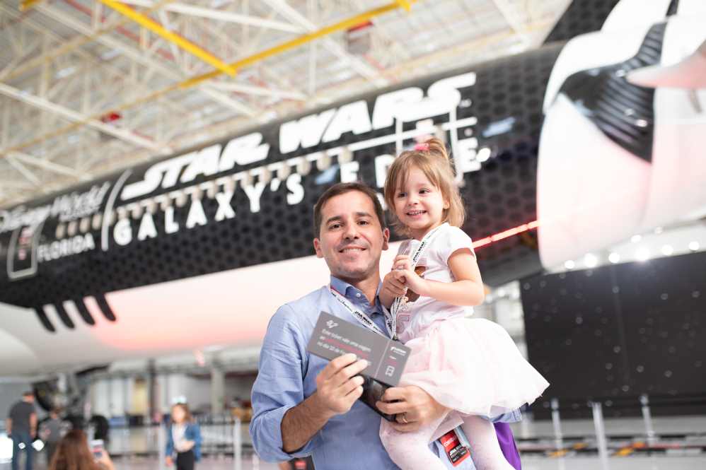 Pai e filha ganharam viagem para conhecer Star Wars: Galaxys Edge no Walt Disney World