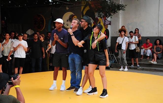 Pharrell, Luciano Huck e Anitta se unem em projeto no Rio