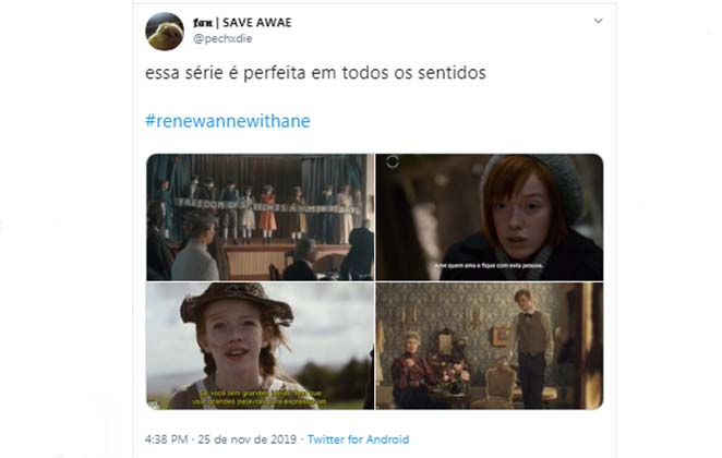 Fãs sobem hashtag para que Anne With An E não seja cancelada