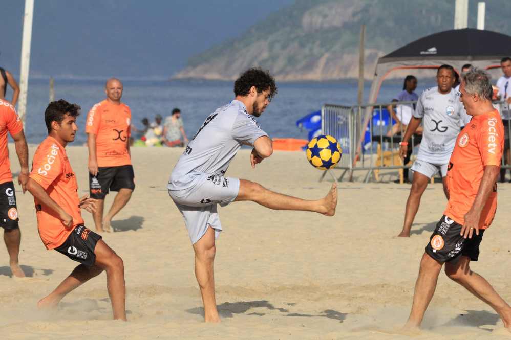 A partida aconteceu nas areias de Copacabana, no Rio de Janeiro