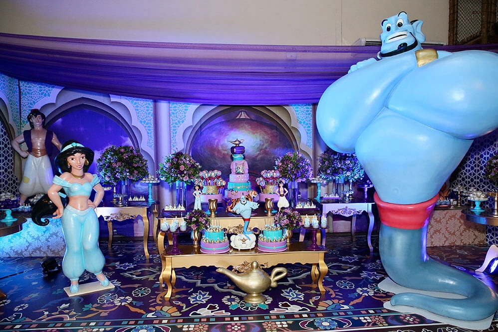 O tema da festa foi Aladdin da Disney - Manuela Scarpa/Brazil News  