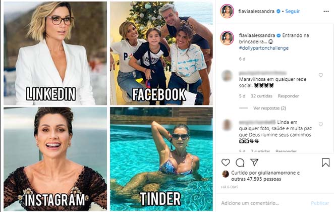 Flávia Alessandr amostrou toda a sua beleza nas redes sociais