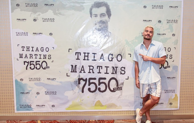 O DVD 7550 Dias de Thiago Martins será composto por 16 faixas e foi gravado em dezembro