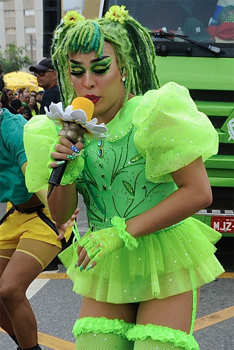  Carnaval 2020: Gloria Groove se transforma em Mary Jane 