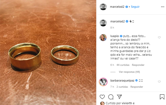 Luana Piovani revela que guardou alianças de casamento com Pedro Scooby