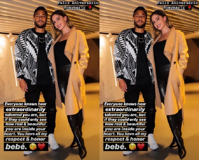 Neymar ganha mensagem de aniversário de Natalia Barulich