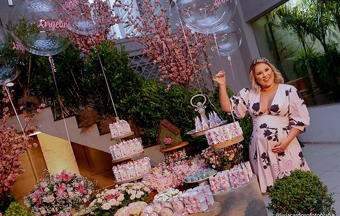 Grávida de Angelina, Natálica Toscano realizou luxuoso chá de bebê