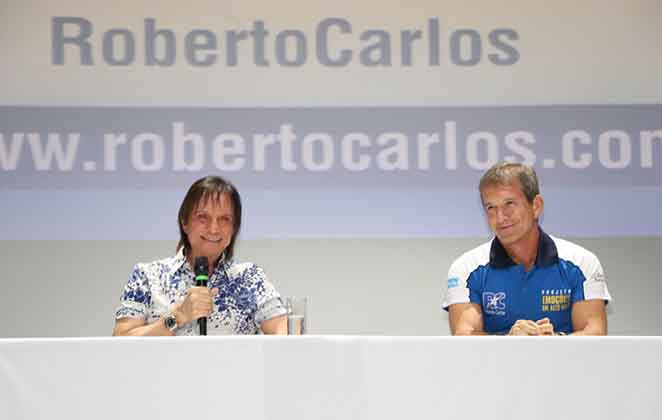 Roberto Carlos e seu empresário, Dody Sirena