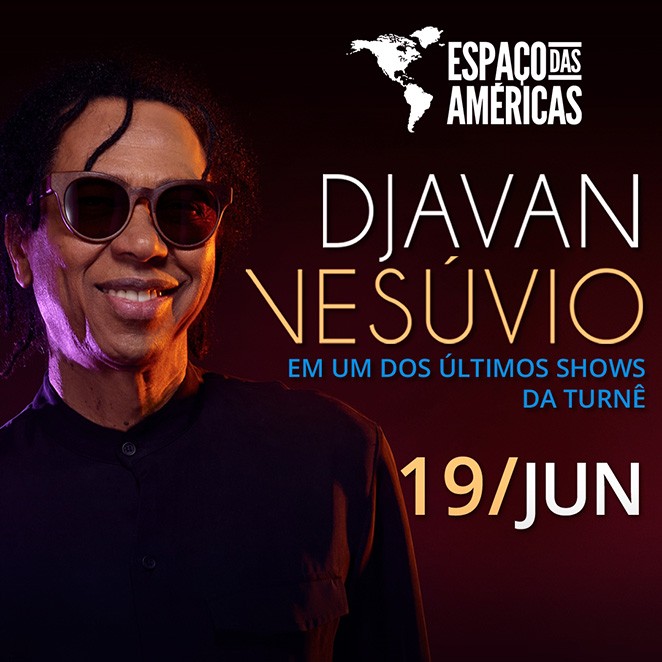 Capa do show de encerramento da turnê Vesúvio de Djavan