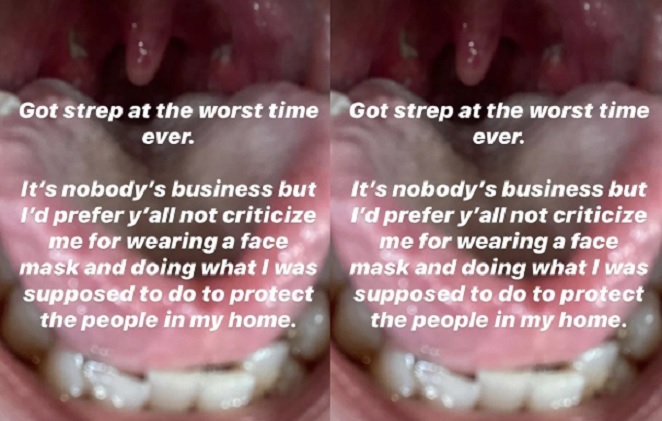 No Instagram, Lizzo rebateu as críticas por aparecer usando máscara