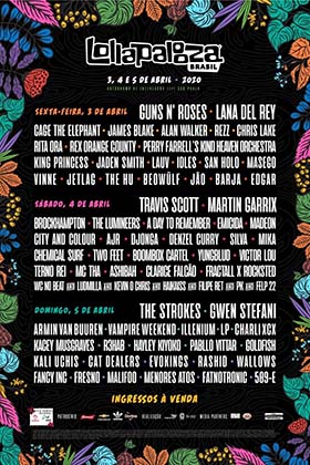 Line up Lollapalooza 2020
