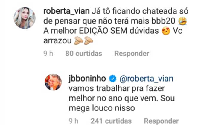 Boninho responde internautas sobre o BBB20