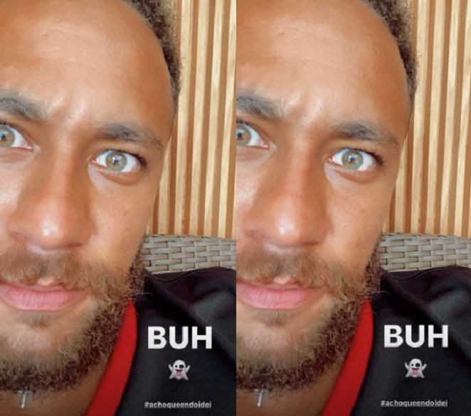 Neymar posta selfie divertida nas redes sociais