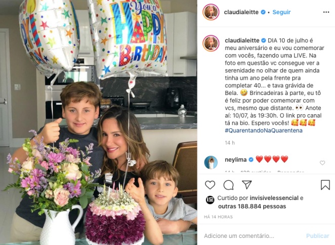 Claudia Leitte anuncia live na companhia dos filhos