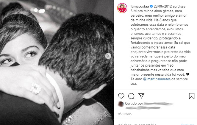 Luma Costa celebra bodas de barro @lumacostaa