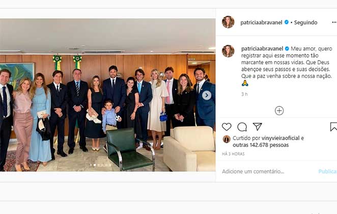 Patrícia Abravanel homenageia o marido Fábio Faria em publicação no Instagram