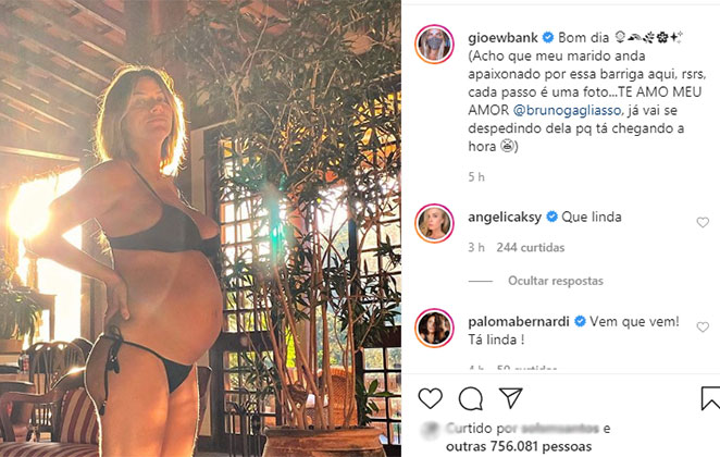 Giovanna Ewbank posa radiante no Instagram @gioewbank