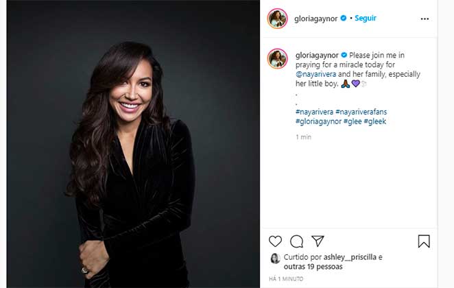 Gloria Gaynor pede orações por Naya Rivera após desaparecimento da atriz de Glee