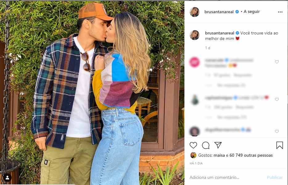 Irmã de Luan Santana está namorando jogador do Palmeiras