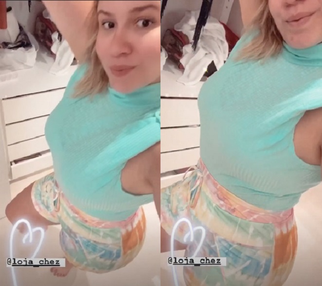 Marília Mendonça mostra cintura fina em vídeo de look do dia