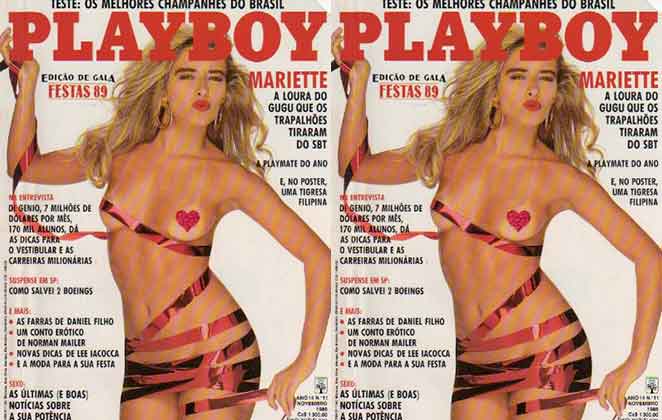 Marriette arrasando na capa da revista Playboy