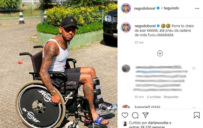 Ngeo do Borel desabafou sobre a atual fase de sua vida no Instagram