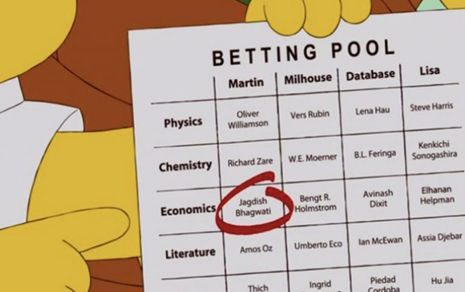 Os Simpsons previram o Prêmio Nobel de economia