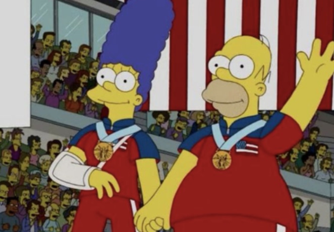 Os Simpsons previram a medalha de ouro dos Estados Unidos nas Olimpíadas