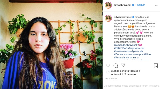 Silvia Abravanel revela semelhança com Amanda