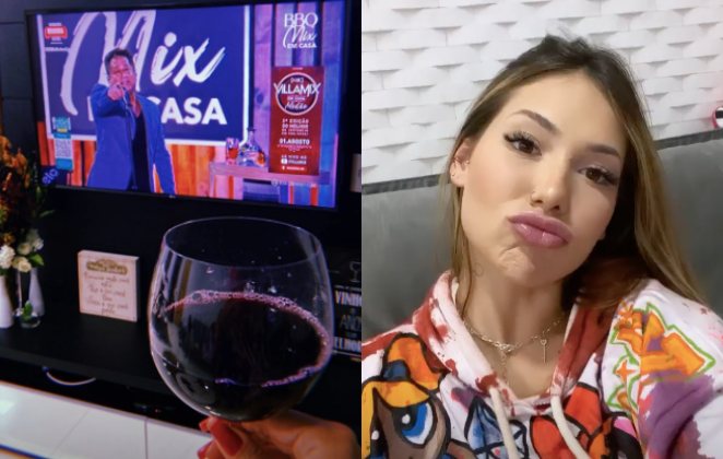 Virginia Fonseca, suposto affair de Zé Felipe, ganha beijo de Leonardo em live