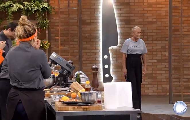 Xuxa Meneghel participou de uma das etapas do Top Chef, da Record TV