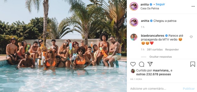 Anitta divulga bastidores do clipe Tá Com O Papato