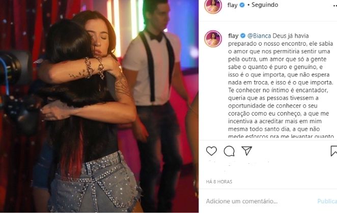 Flayslane faz declaração à Bianca Andrade