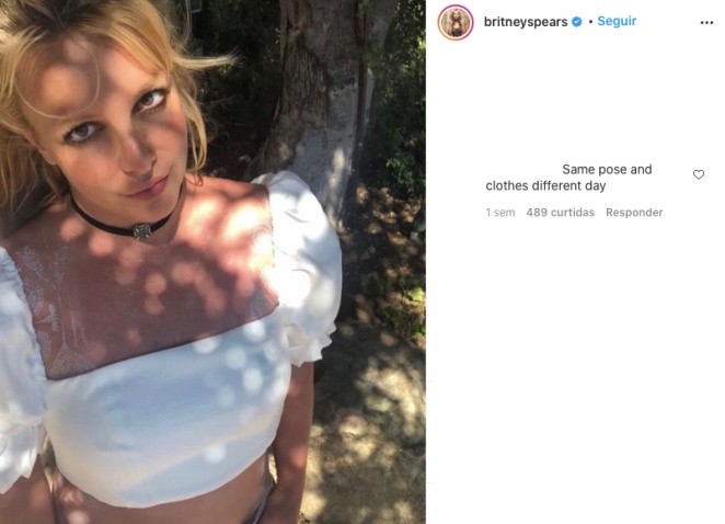 A cada foto repetida que Britney Spears posta, os fãs fazem questão de ressaltar o fato