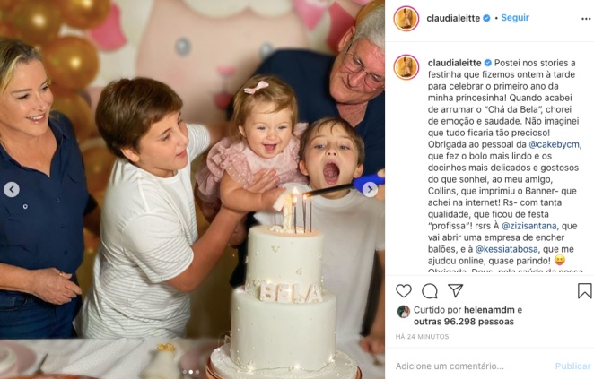 Claudia Leitte faz festa de aniversário para o filho: Ele merece