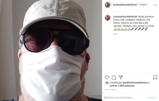 Luciano Faccioli está com coronavírus