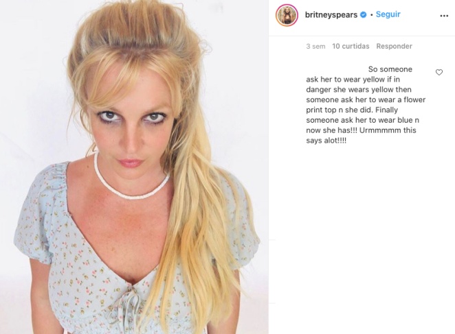 Fãs de Britney Spears começam a reparar que talvez ela esteja dando sinais de socorro