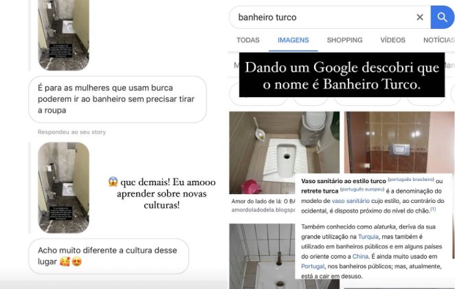 Seguidor informou para Flávia Pavanelli que se trata de vasos para mulheres que usam burcas